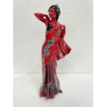 A ROYAL DOULTON LIMITED EDITION FLAMBE FIGURE EASTERN GRACE HN3683 NO 244/500 WITH CERTIFICATE OF