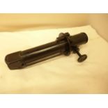 A PAINTED BRASS MILITARY SIGHTING PERESCOPE, LENGTH 29CM
