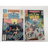 TWO VINTAGE DC DAIL H FOR HERO'S COMICS FROM THE 1980'S