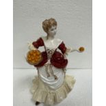 A COALPORT LIMITED EDITION FIGURE OF NELL GWYNN WITH CERTIFICATE OF AUTHENTICITY