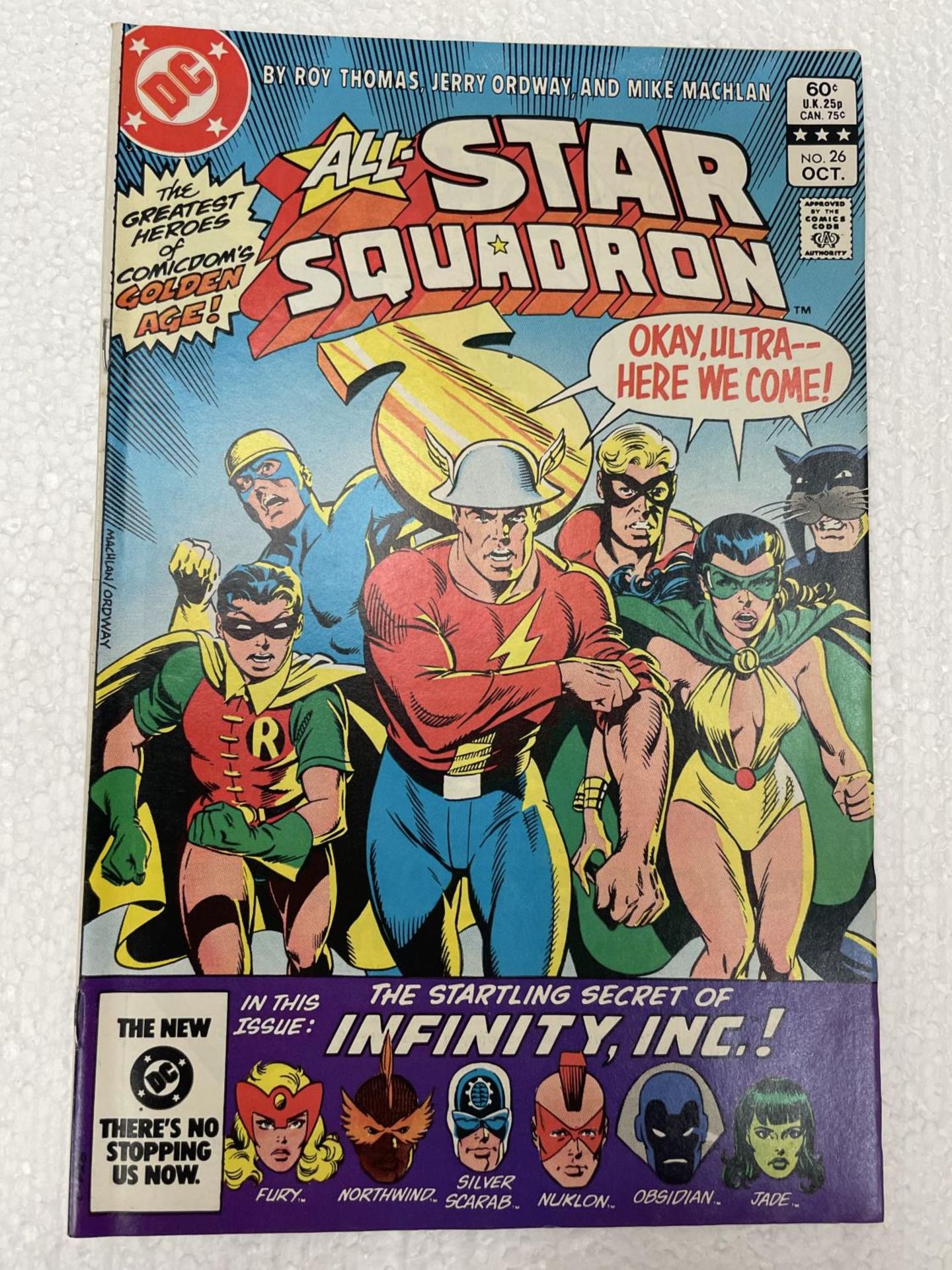 FOUR VINTAGE DC ALL STAR SQUADRON COMICS FROM THE 1980'S - Image 3 of 6