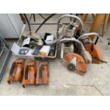 A LARGE ASSORTMENT OF STHIL STONE CUTTER PARTS AND SPARES