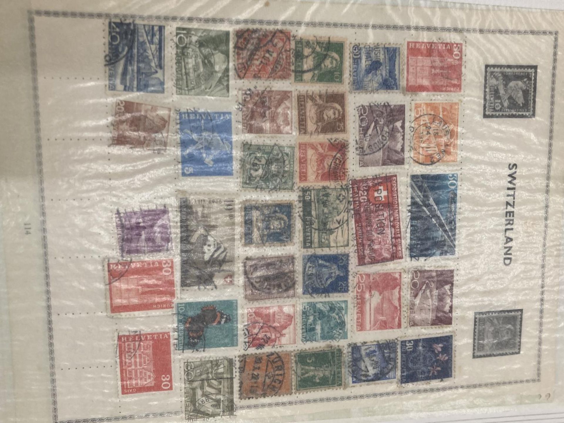 A STAMP ALBUM OF INTERNATIONAL STAMPS TO INCLUDE SWITZERLAND, SOUTH AFRICA, NORWAY, BARBADOS, - Image 3 of 6