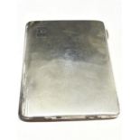 A HALLMARKED BIRMINGHAM SILVER CIGARETTE CASE