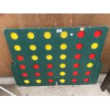 A JAQUES OF LONDON GARDEN CONNECT FOUR GAME (LACKING LEGS)