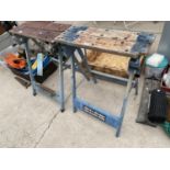 TWO BLACK AND DECKER WORK MATE BENCHES