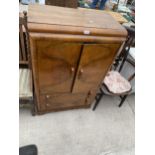 AN ART DECO WALNUT TALLBOY, 29.5" WIDE