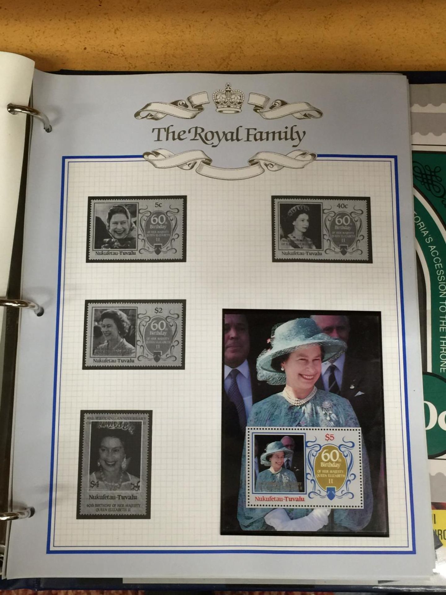 A ROYAL FAMILY STAMP ALBUM - Image 5 of 7