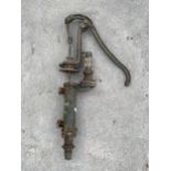 A VINTAGE CAST IRON WATER PUMP