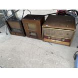 THREE VINTAGE VALVE RADIOS