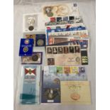 A SELECTION OF SIXTEEN COIN COVERS PLUS FIVE VARIOUS PACKS