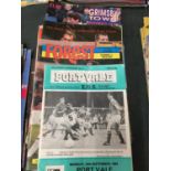 A QUANTITY OF WOLVES AWAY PROGRAMMES PORT VALE 1984 & 95, FORREST 1992, GRIMSBY 1995, BARNSLEY 1997,