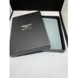 A BENTLEY WALLET IN A PRESENTATION BOX