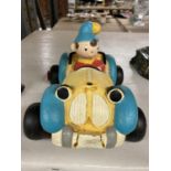 A FOAM MODEL OF NODDY IN HIS CAR