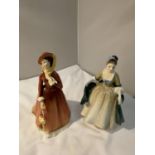 TOW ROYAL DOULTON FIGURES TO INCLUDE ELEGANCE HN2264 AND JULIA HN2705 (SECONDS)