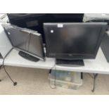 TWO 19" TELEVISIONS TO INCLUDE A TECHWOOD AND A TEVION