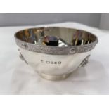 A HALLMARKED LONDON SILVER ARTS & CRAFTS STYLE DISH GROSS WEIGHT 195 GRAMS