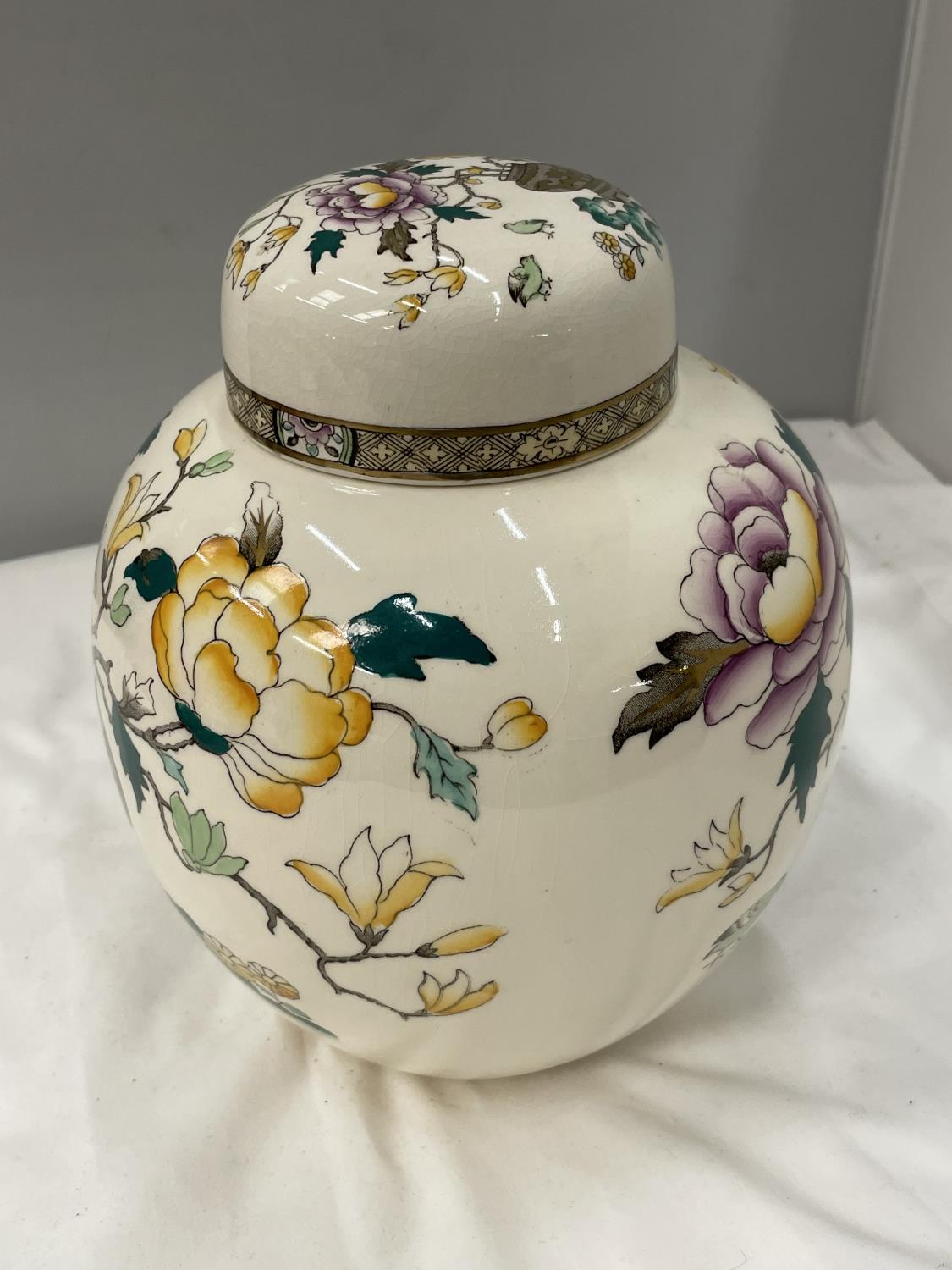 A MASONS ASHWORTHS CHINESE PEONY GINGER JAR CIRCA 1919 - Image 2 of 5