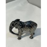 AN ASIAN LOW GRADE SILVER ELEPHANT