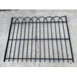 A SECTION OF WROUGHT IRON FENCING