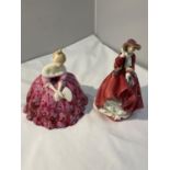 TWO ROYAL DOULTON FIGURES TO INCLUDE SUMMER HN2471 (SECOND) AND TOP OF THE HILL HN1834