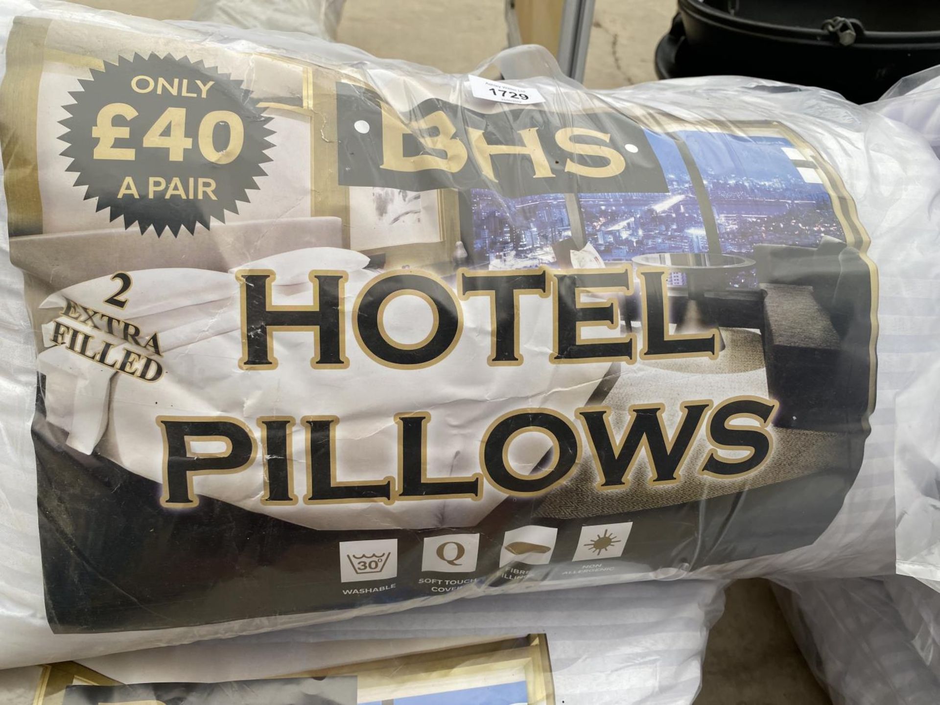 SIX AS NEW BHS HOTEL PILLOWS - Image 6 of 6