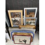 AN ASSORTMENT OF FRAMED MIRRORS