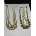 TWO SETS OF PEARLS