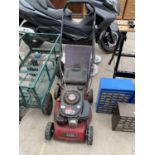 A SANLI LS 42 PETROL LAWN MOWER WITH GRASS BOX