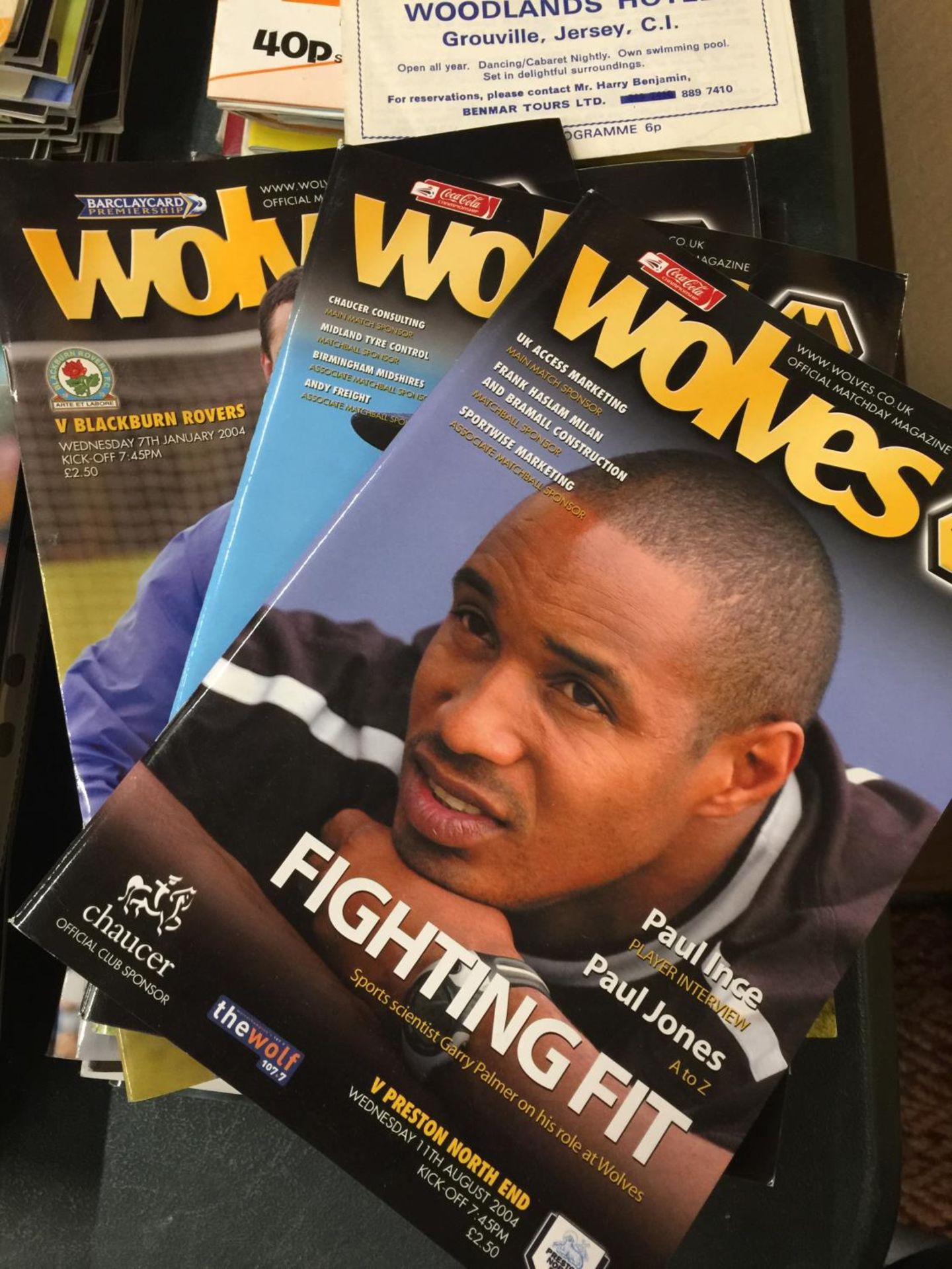 A COLLECTION OF EIGHTEEN WOLVES HOME PROGRAMMES FROM 2004