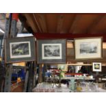 THREE FRAMED PRINTS - 'PLYMOUTH BOUND', 'ADMIRAL DUNCAN'S VICTORY OVER THE DUTCH FLEET' AND 'THE