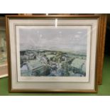 A FRAMED LIMITED EDITIION - 106/500 - PRINT OF GORDONSTOUN SCHOOL SIGNED HARLEY MILLER