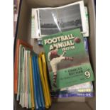 NINE VARIOUS FOOTBALL ANNUALS FROM 1947 TO 1990, FOURTEEN VARIOUS WOLVERHAMPTON WANDERERS SEASON