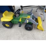 A JOHN DEERE PEDDLE TRACTOR