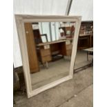 A 19TH CENTURY STYLE WALL MIRROR, 46X36"