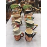 A COLLECTION OF TOBY JUGS TO INCLUDE ROYAL DOULTON, BESWICK, RIDGEWAY, SYLVAC, ETC, SOME A/F