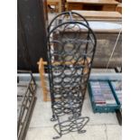 THREE ASSORTED DECORATIVE WINE RACKS