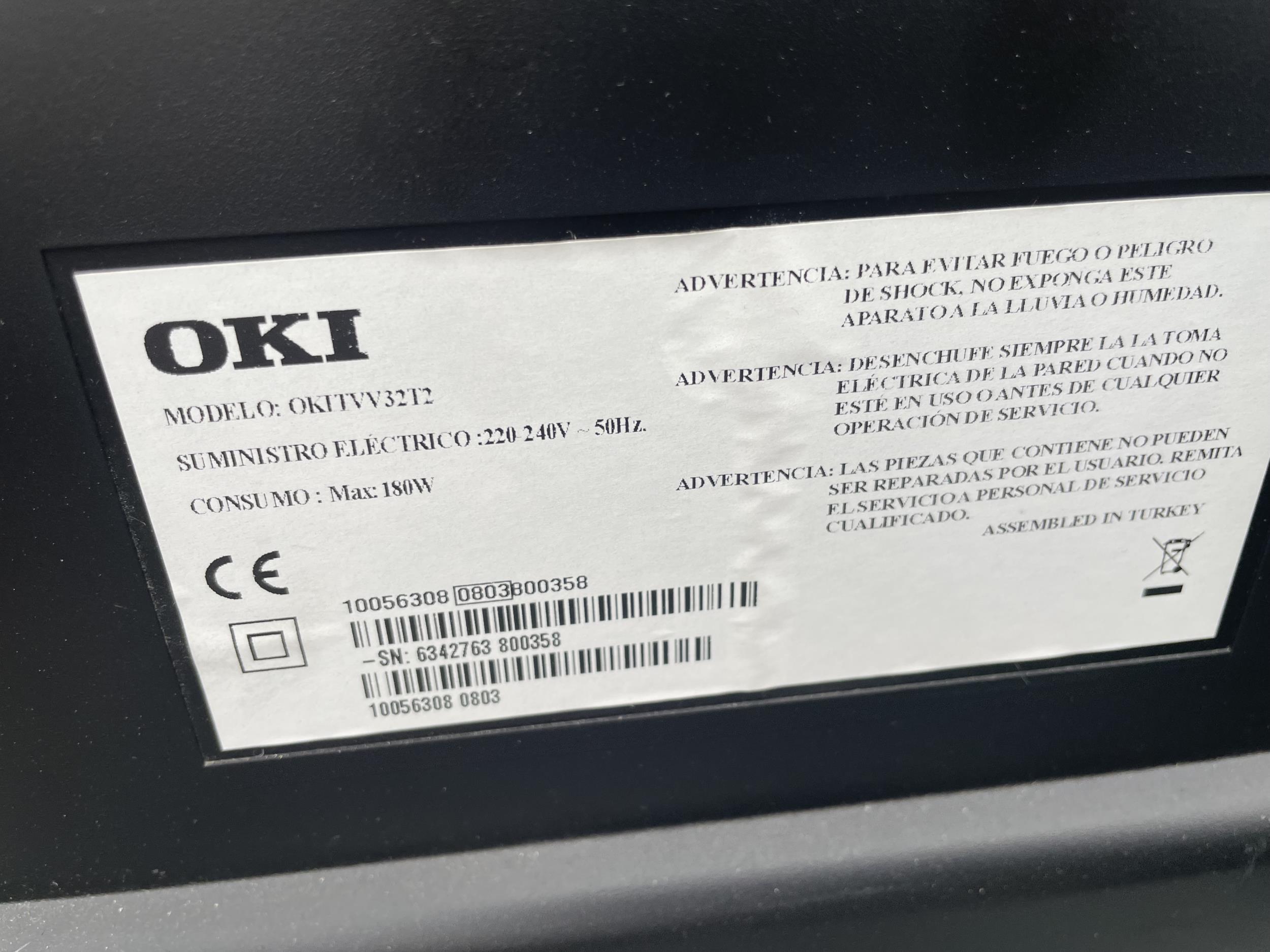 AN OKI 32" TELEVISION - Image 3 of 3