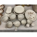 A QUANTITY OF STONEHENGE 'MIDWINTER' POTTERY TO INCLUDE PLATES, SOUP BOWLS, RAMEKINS, CRUET SET, ETC