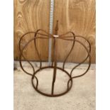 ADECORATIVE WROUGHT IRON CROWN SHAPED POST TOPPER