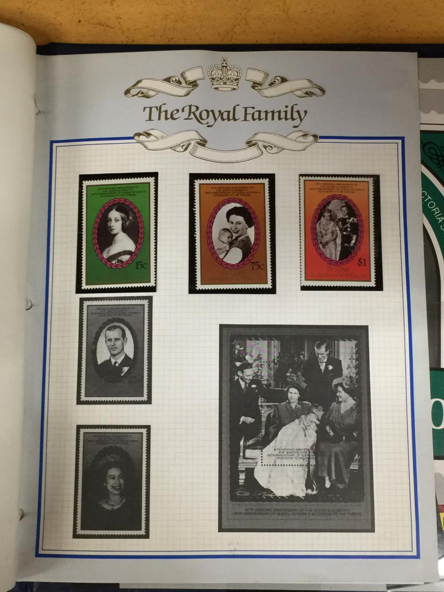 A ROYAL FAMILY STAMP ALBUM - Image 6 of 7