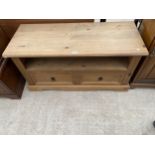 A MEXICAN PINE MEDIA UNIT, 42.5" WIDE