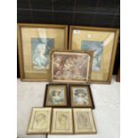 AN ASSORTMENT OF VINTAGE FRAMED PRINTS AND PICTURES