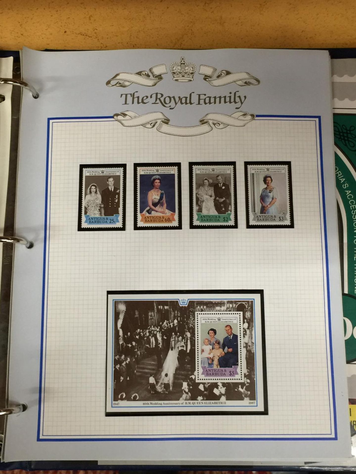 A ROYAL FAMILY STAMP ALBUM - Image 3 of 7