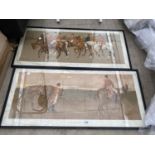 TWO VINTAGE FRAMED HUNTING PRINTS