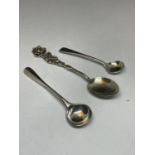 THREE MARKED SILVER SPOONS