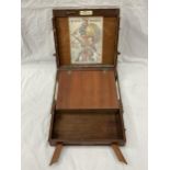 A 19TH CENTURY ARTIST'S FOLDING PAINTING BOX