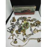 VARIOUS ITEMS TO INCLUDE CUFFLINKS, BROOCHES, TIE PINS ETC