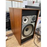 A PAIR OF WOODEN CASED WHARFEDALE SPEAKERS