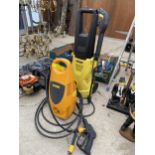 A KARCHER K2 PRESSURE WASHER AND A FURTHER HALFORDS PRESSURE WASHER